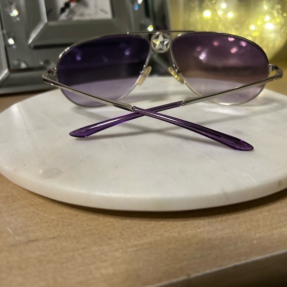 Christian Dior vintage Hippie1 Aviator sunglasses with purple tint lenses main image 6